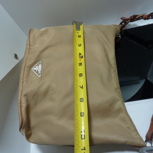 Prada Vintage BEIGE  Nylon Shoulder Bag - Picture 11 of 16